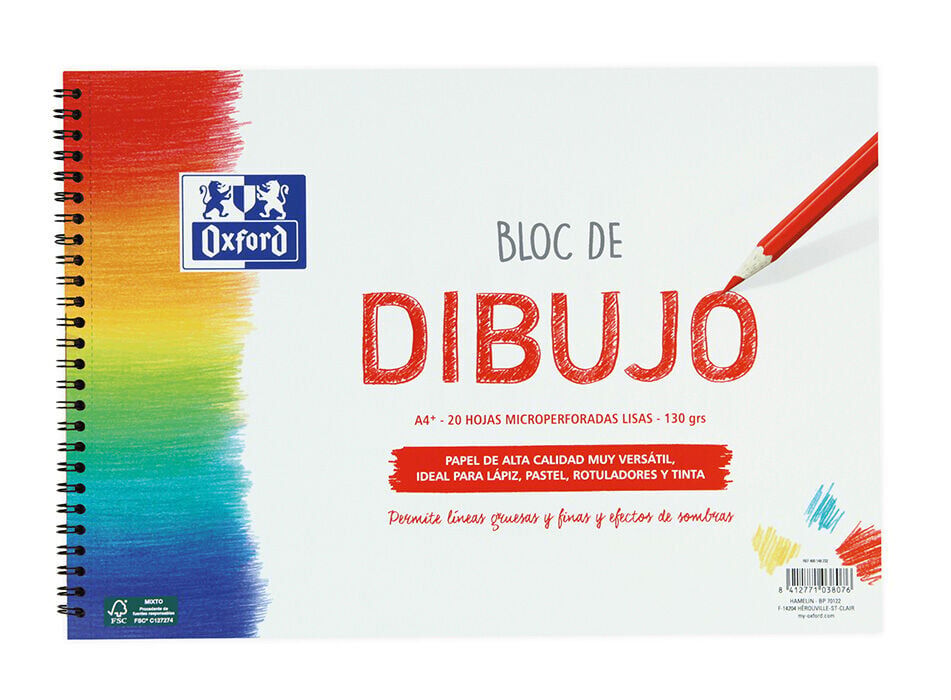 Bloc dibuix Oxford A4+ 20 fulls