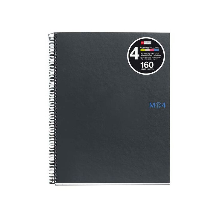 Notebook A5 Miquelrius Grafit 5x5 160 hojas