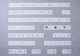 Juego de matemáticas Nardil Domino multiplicación-división