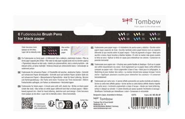 Rotuladores Tombow Fudenosuke pastel 6 colores