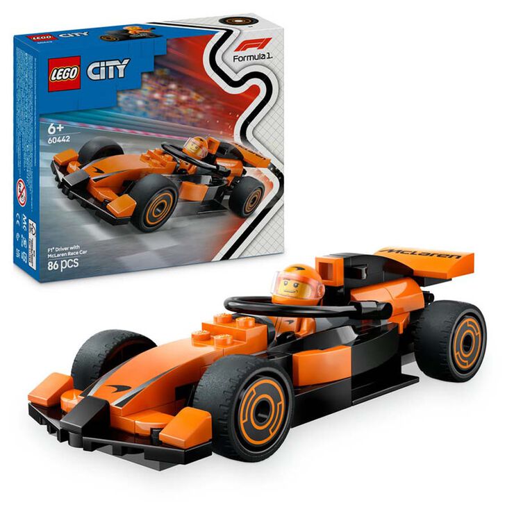 LEGO® LEGO City Pilot de F1® amb Cotxe McLaren 60442