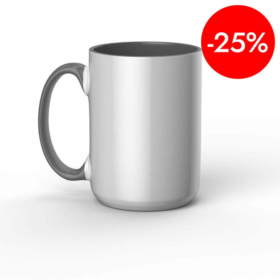Taza Mug Press 440 ml interior gris