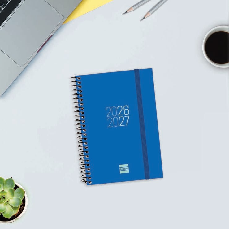 Agenda Escolar Finocam Esp.E8 Setm/Vista Castell&agrave; 2026-27 Blau