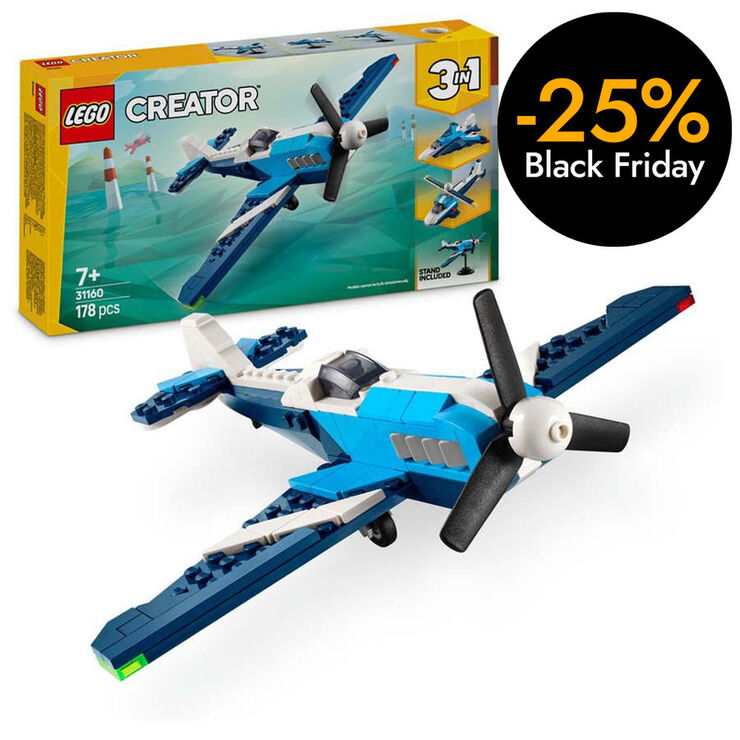 LEGO® LEGO Creator Aeronave: Avión de Carreras 31160
