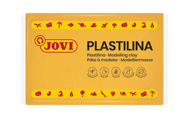 Plastilina Jovi 350g groc gualda 1u