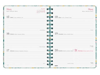 Agenda Finocam You Semana Vista Horizontal 2027 Catal&aacute;n Blanco