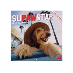 Calendario pared Legami 30x29cm 2026 Supawstar