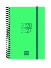 Agenda Escolar Finocam Esp.E8 Sem/Vista Catal&aacute;n 2026-27 Verde