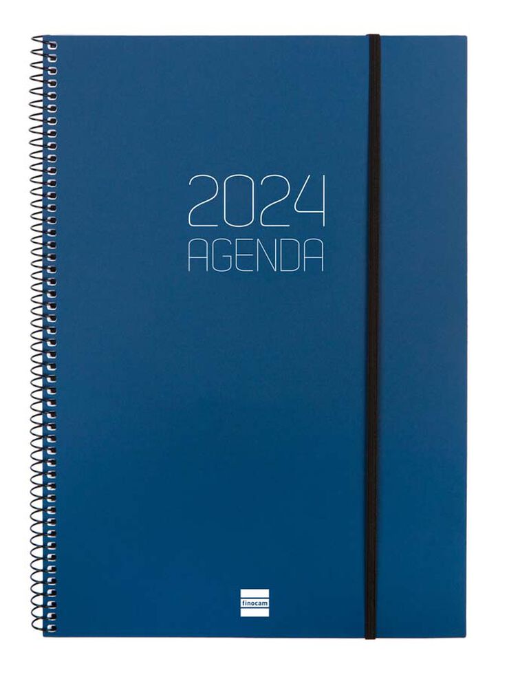 Agenda Finocam Opaque E40 setm/vista V 2024 Blau cat