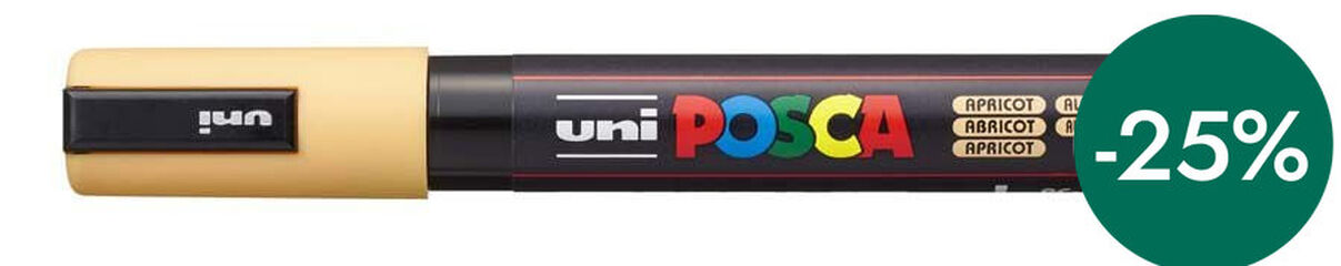 Rotulador Posca PC-5M 1,8-2,5mm albaricoque