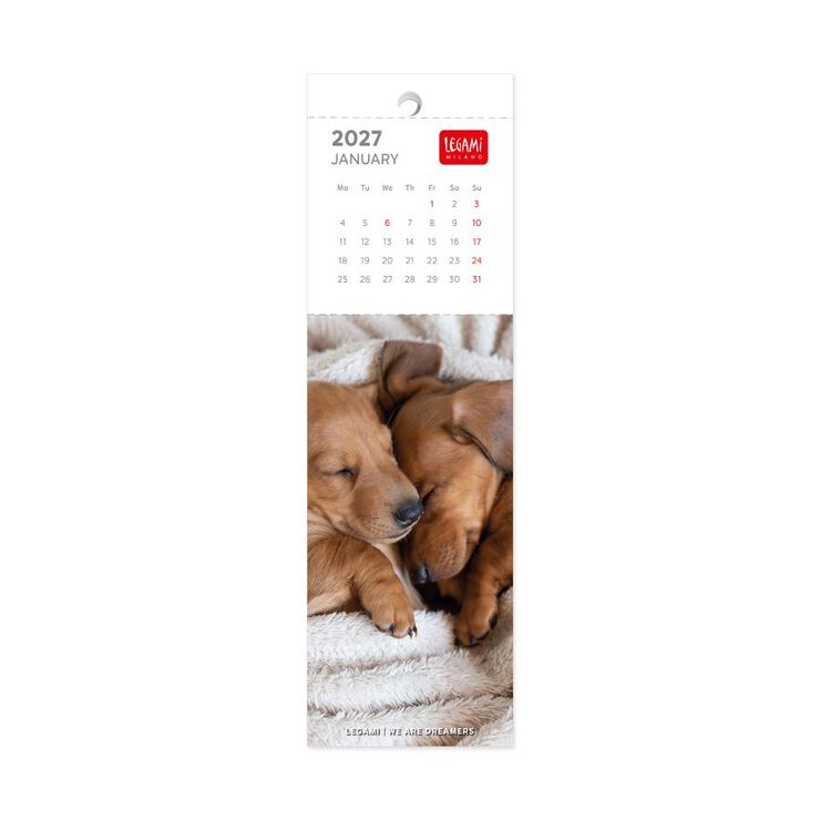 Calendario Legami Sobremesa Marca P&aacute;ginas Puppies Multiling&uuml;e 2027
