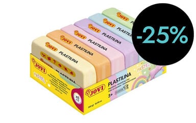 Plastilina Jovi Pastel 50g 6 colores