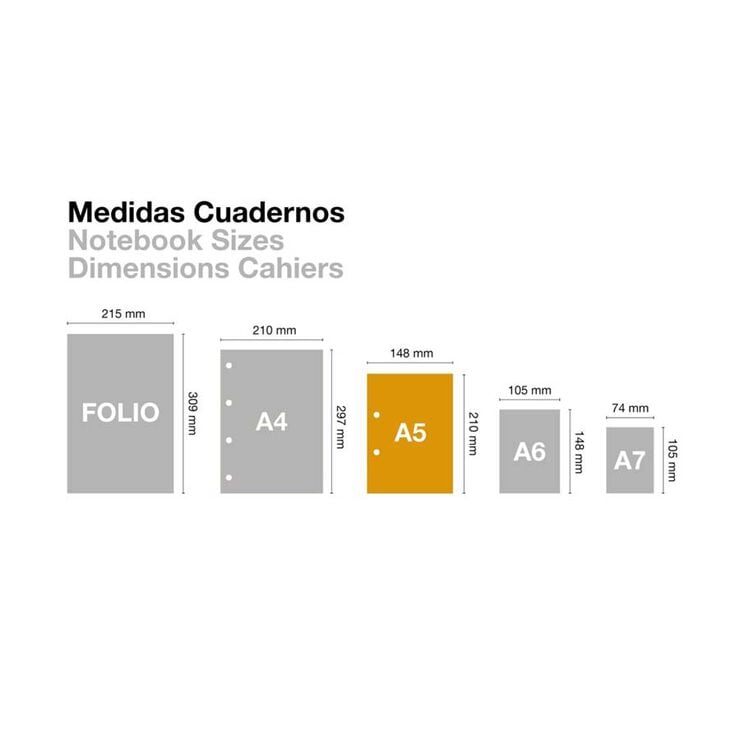 Notebook 4 A5 100 fulls 5x5 Miquelrius Botanical Mediterrani Flora