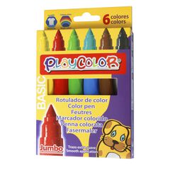 Rotuladores Playcolor 6 colores