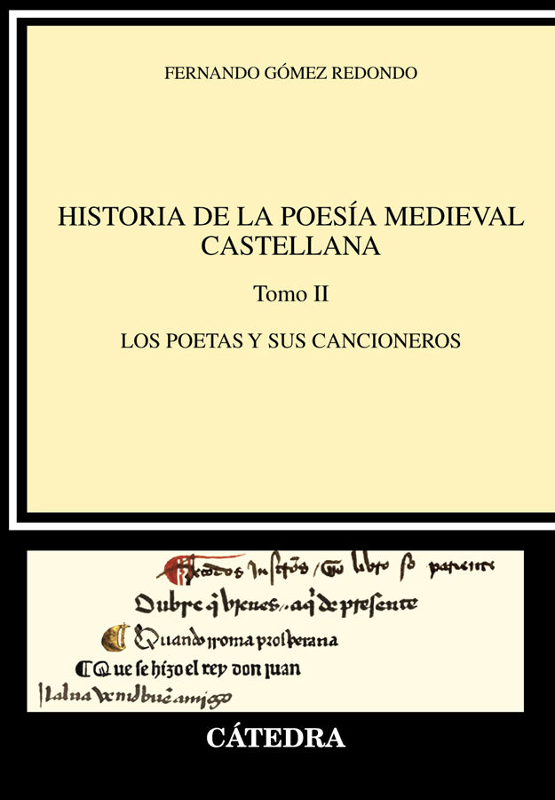 Historia de la poes&iacute;a medieval castellana  II