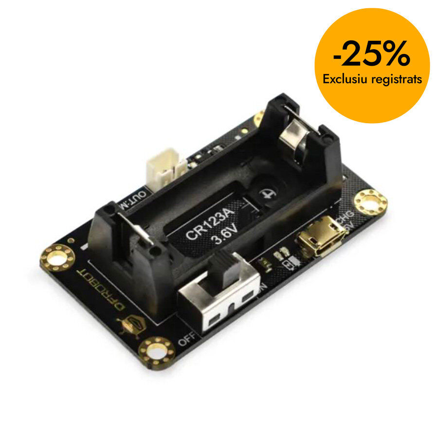 Soporte de bater&iacute;a de litio para Maqueen