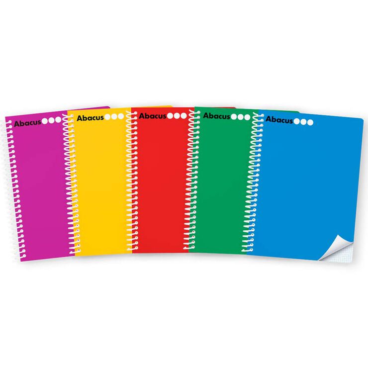 Libreta espiral Abacus A4 80 hojas 6x6mm azul