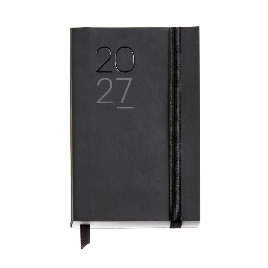 Agenda Miquelrius Passport Dia P&agrave;gina Multiling&uuml;e 2027 Luxor Negre