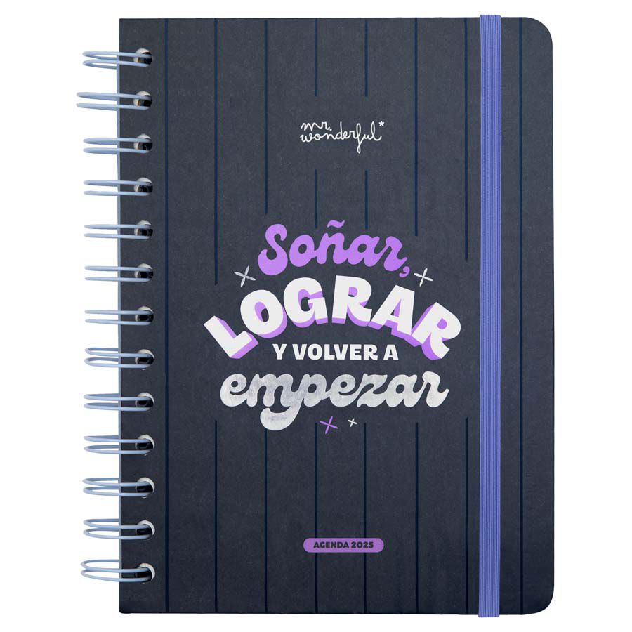 Agenda Wonder Petita sem/vista 2025 castellano So&ntilde;ar, Lograr