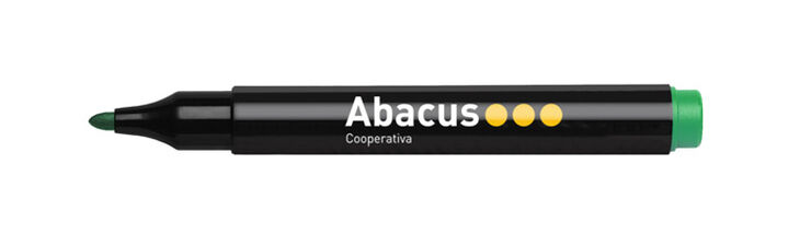 Marcador de pissarra Blanca Abacus Verd