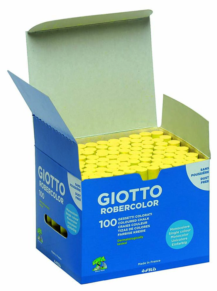 Tiza Giotto Robercolor Amarillo caja 100 unidades