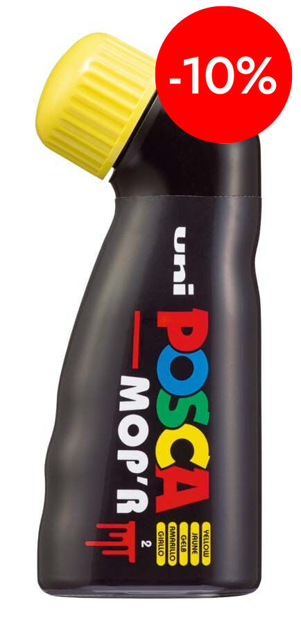 Retolador Posca Mop'r PCM-22 3-19mm groc
