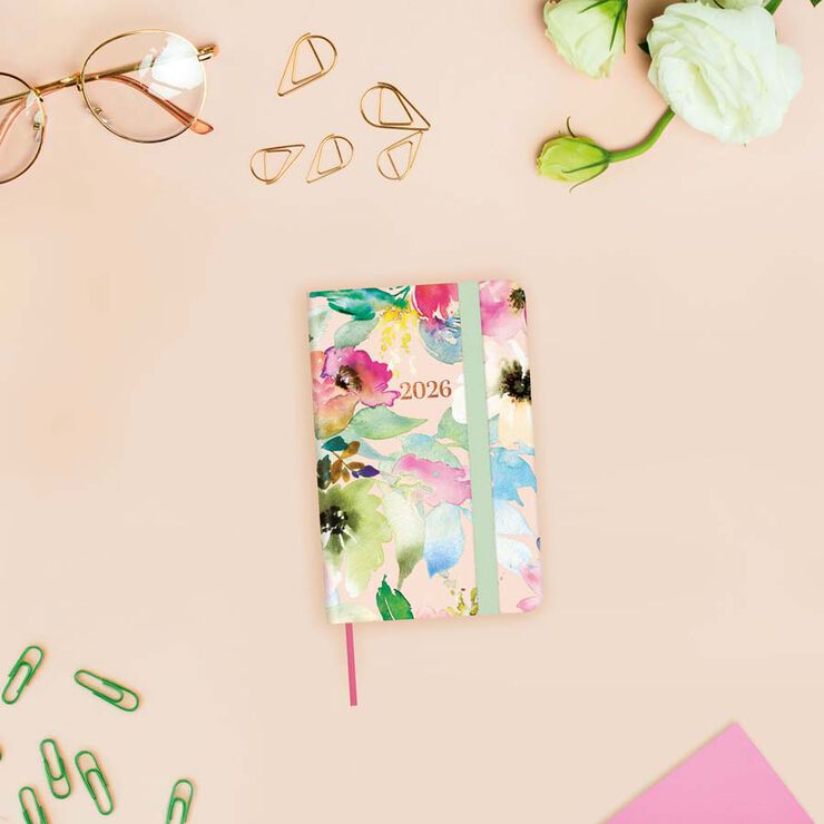 Agenda Finocam Joy F2 sem/vista horizontal cat 2026 Bloom