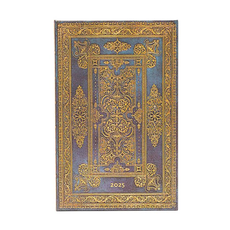 Agenda Paperblanks Lujo Azul Maxi sem/vista castellano 2025