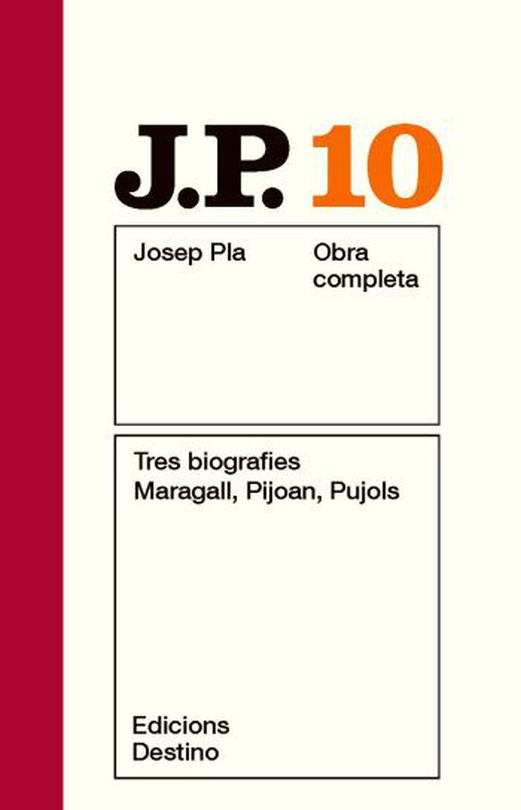 O.C. Josep Pla 10. Tres biografies