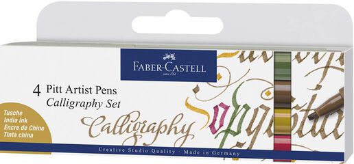 Rotuladores Pitt Calligraphy 4 colores