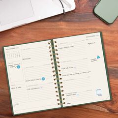 Agenda Finocam 16 mesos Haiku E10 setm/vista cas 2025-26 verd