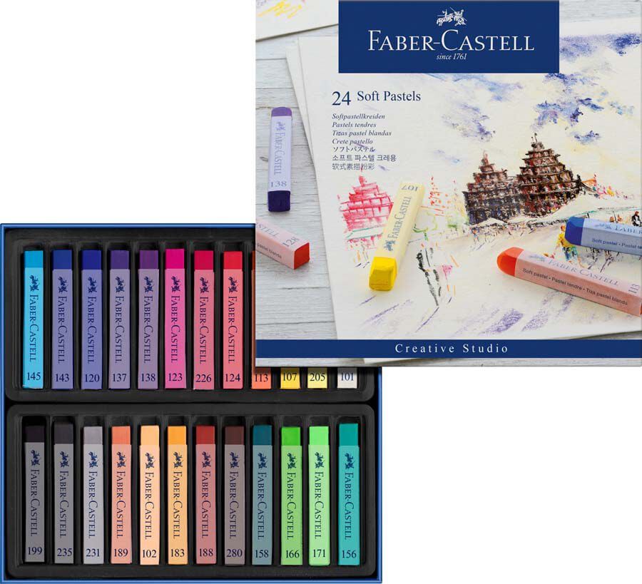 Pasteles blandos Faber-Castell 24 colores