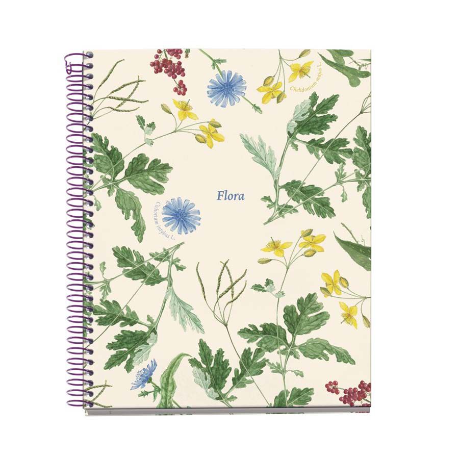 Notebook 4 A5 100 hojas 5x5 Miquelrius Botanical Mediterr&aacute;neo Flora