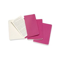 Pack 3 Llibretes Moleskine P Rosa Ratlla