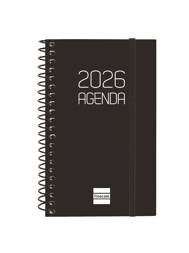 Agenda Finocam Opaque E3 sem/vista horizontal cas 2026 negro