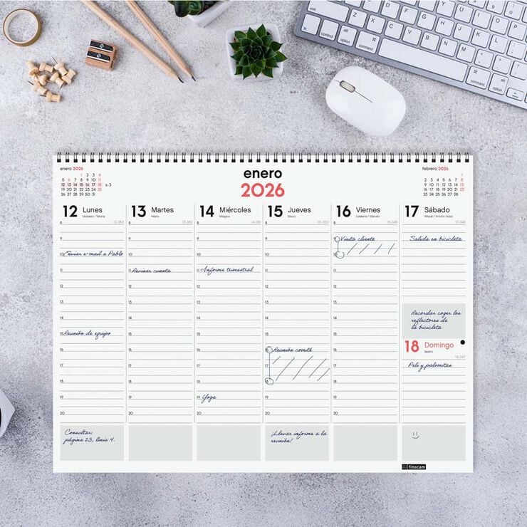 Vade espiral Finocam sem/vista 42x31 2026 castellano Vade espiral Finocam sem/vista 42x31 2026 castellano