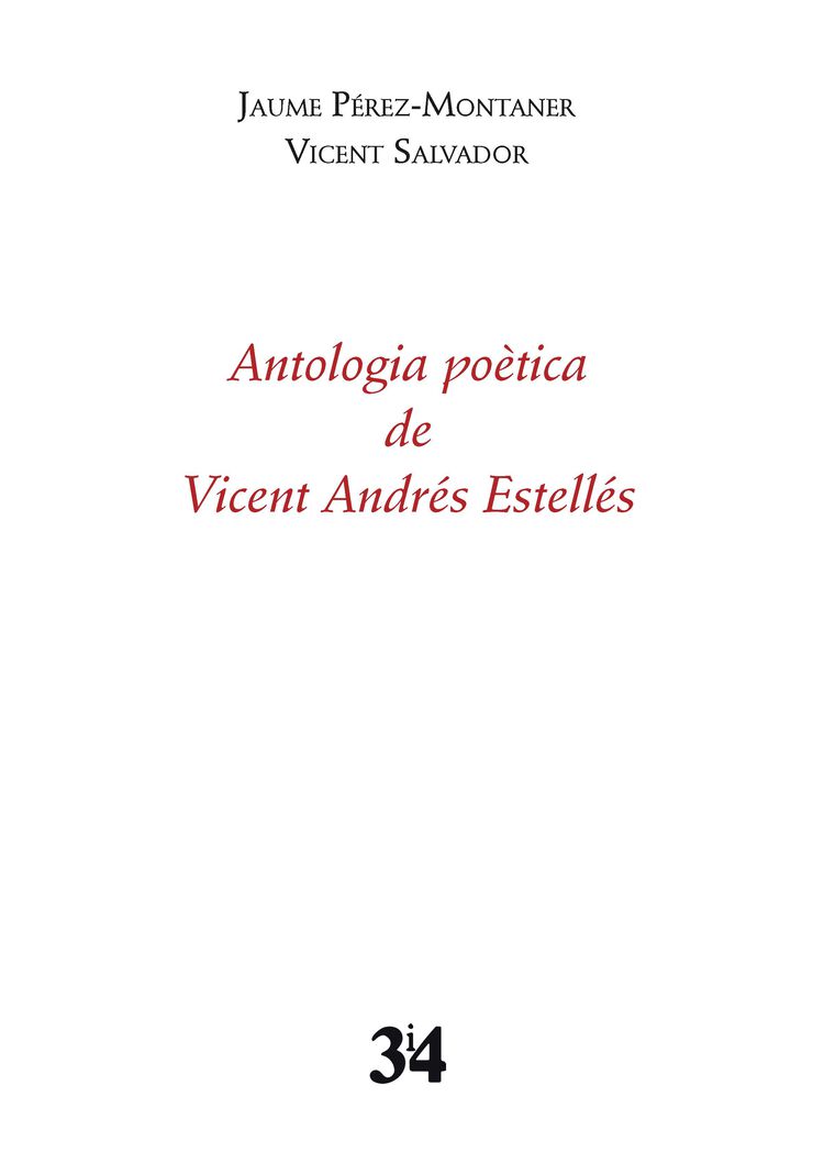 Antologia poètica de vicent Andrés Estel