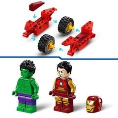LEGO® Super Héroes Iron Man con Moto y Hulk 76287