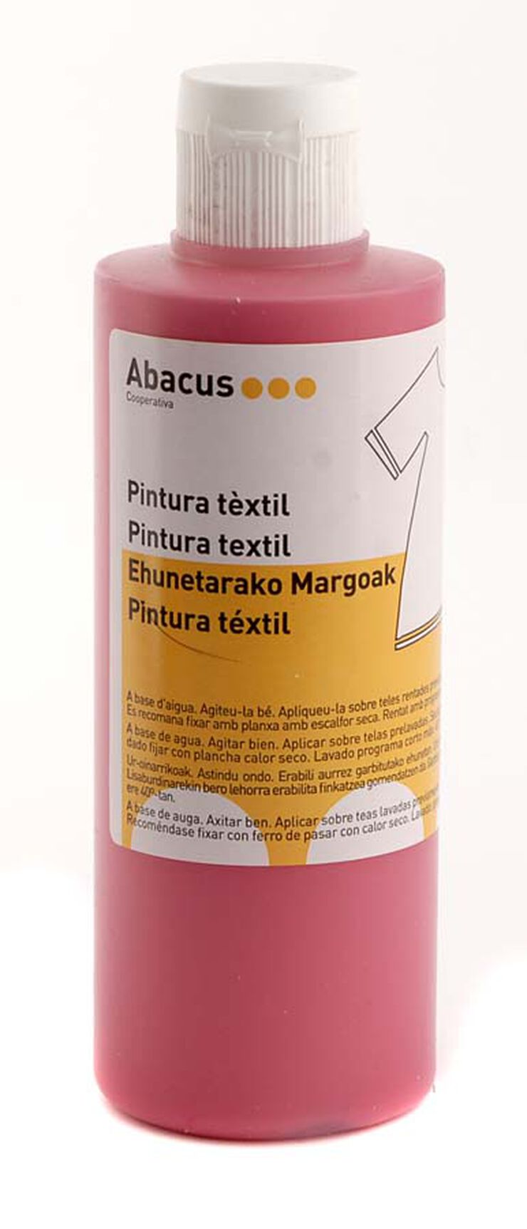 Pintura textil Abacus rosa 200ml