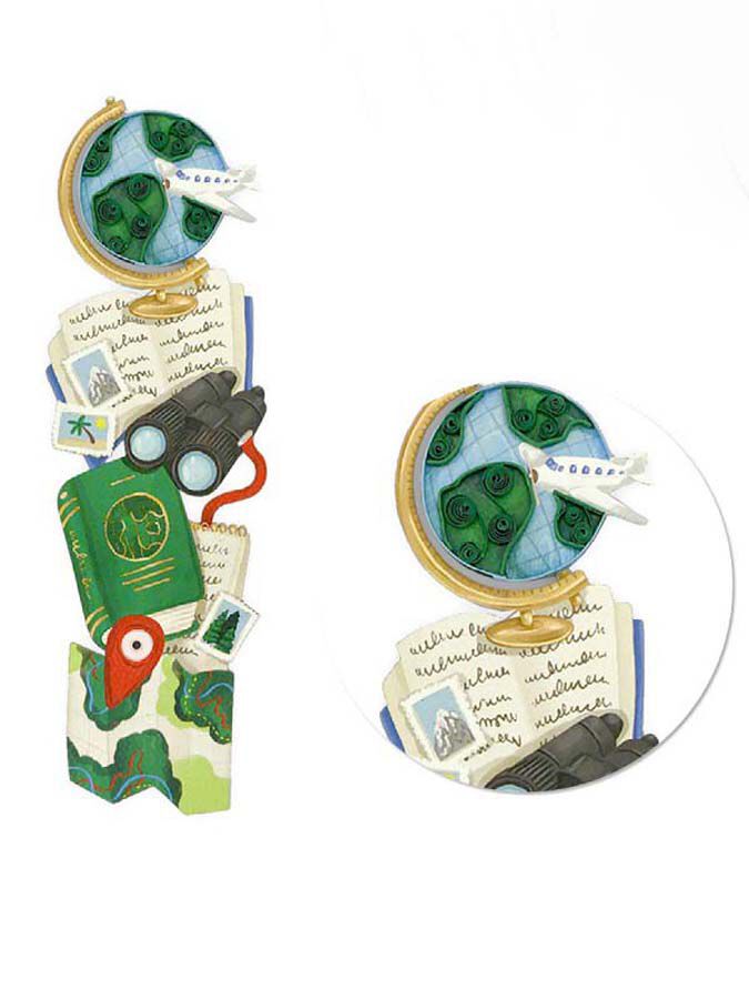 Punto de Libro Origamo Viaje