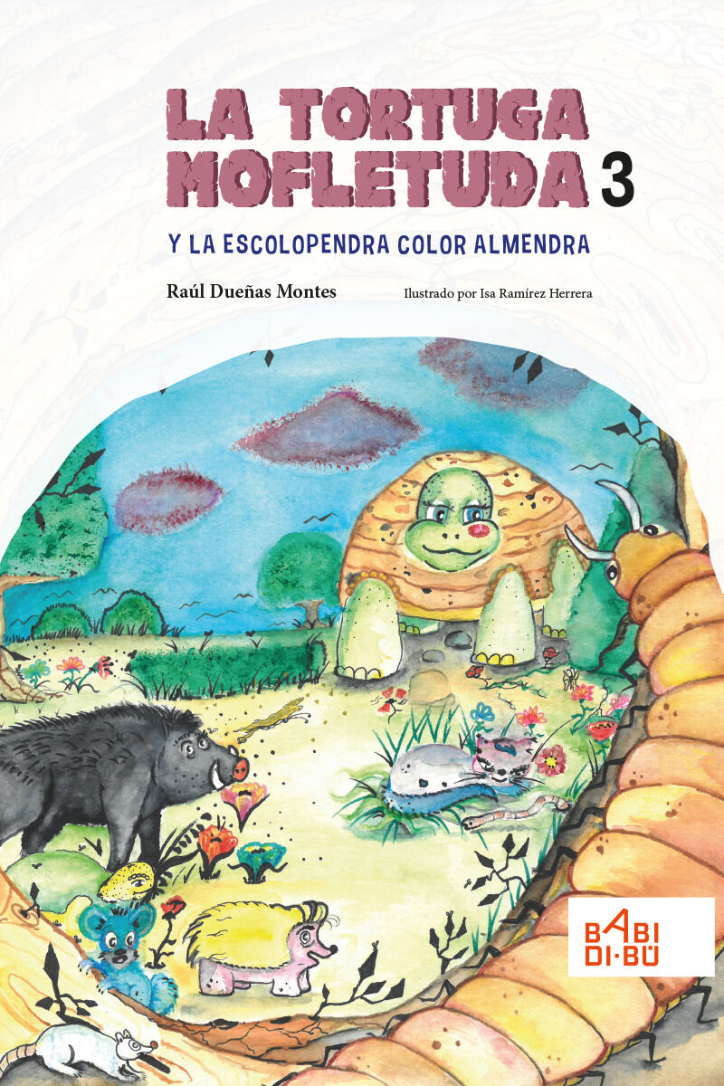 La tortuga mofletuda y la escolopendra color almendra