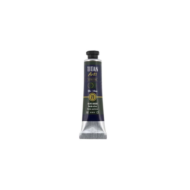 Pintura al &oacute;leo Titan 20ml verde oliva