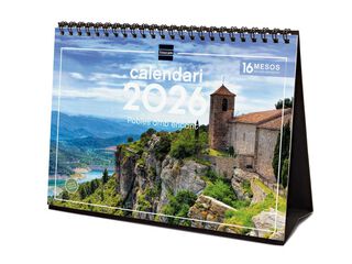 Calendario sobremesa Finocam 2026 Pobles amb encant catalán