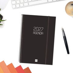 Agenda Finocam Opaque Setmana Vista Vertical 2027 Castell&agrave; Negre