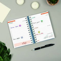 Agenda Escolar Finocam Cosmoflex 1/8 D&iacute;a/P&aacute;gina Catal&aacute;n 2026-27 Azul