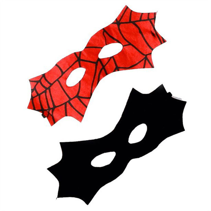 Capa Reversible mascara SpiderMan/Batman De 4 a 6 años