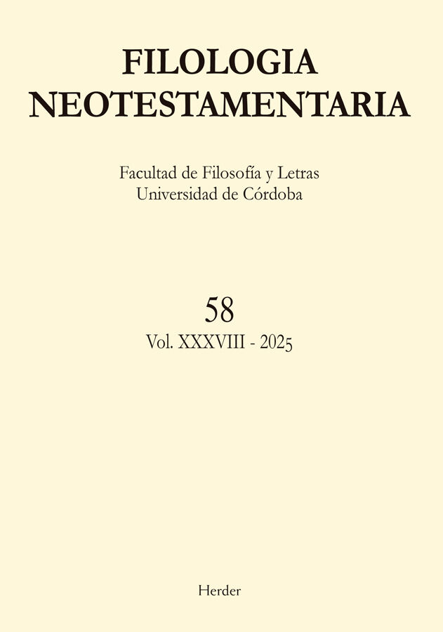 Filolog&iacute;a Neotestamentaria - N&ordm; 58
