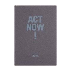 Agenda plus MiquelRius día/pág mult 2024 Act now ecoalf gris