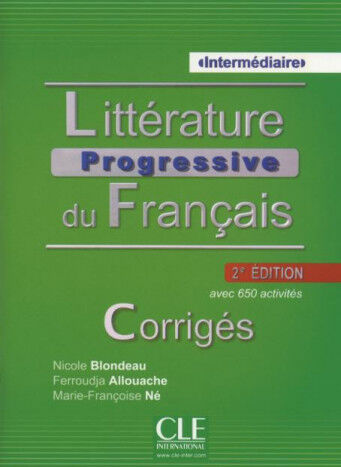 CLE Litt&eacute;rature Progressive INT 2E/Cor Cle 9782090381481