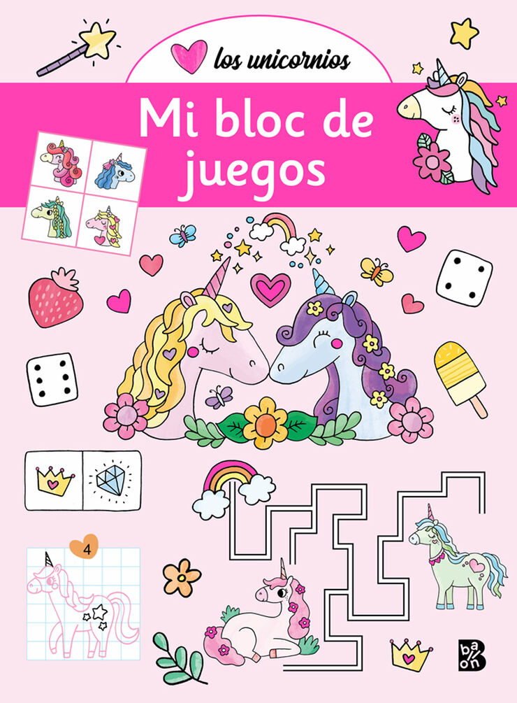 Unicornios. Mi bloc de juegos